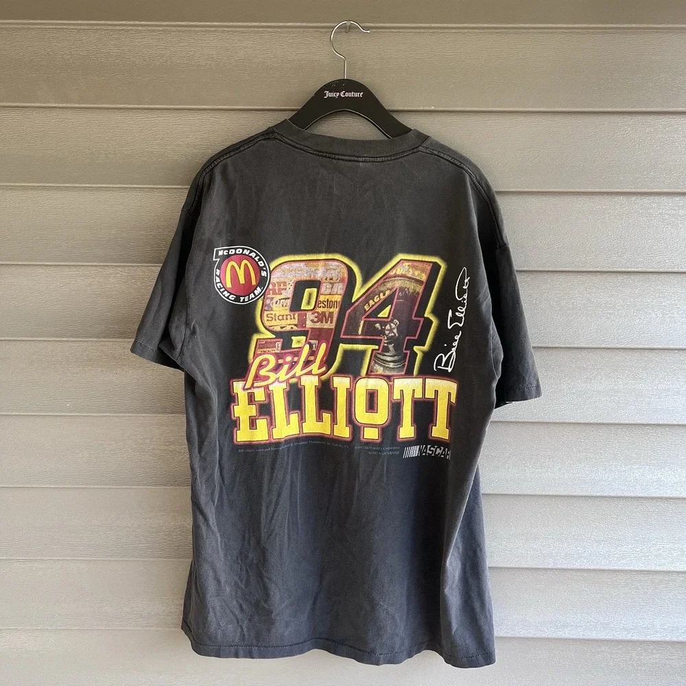 Vintage 1997 Bill Elliott #94 McDonald's NASCAR Racing T-Shirt XL